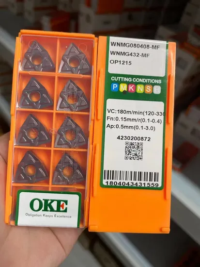  Oke Vnmg Tungsten Carbide Turning Tool Insert Vnmg Insert for CNC Cutting Lathe Machine